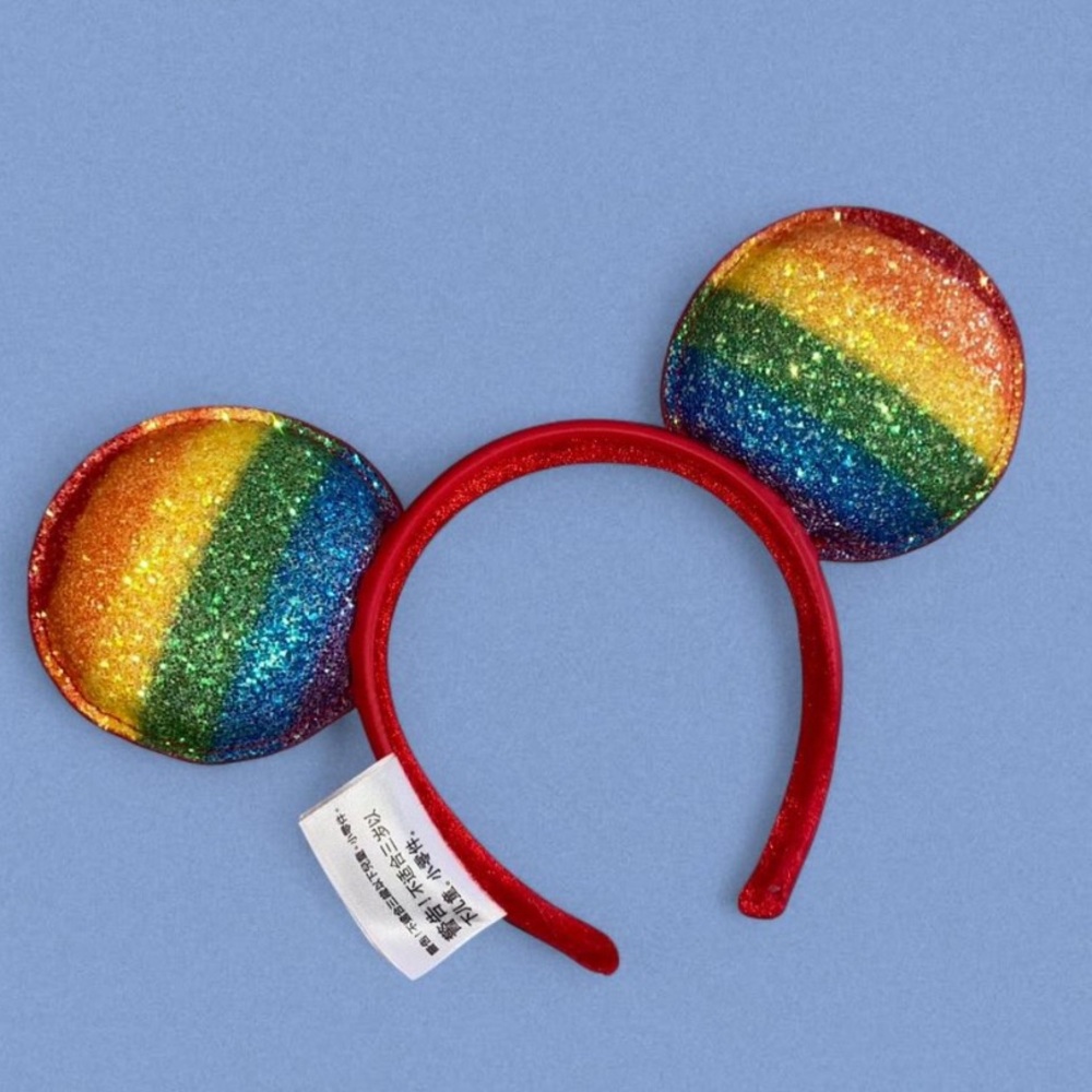 Disneyland Mickey Mouse Pride Glitter Ears